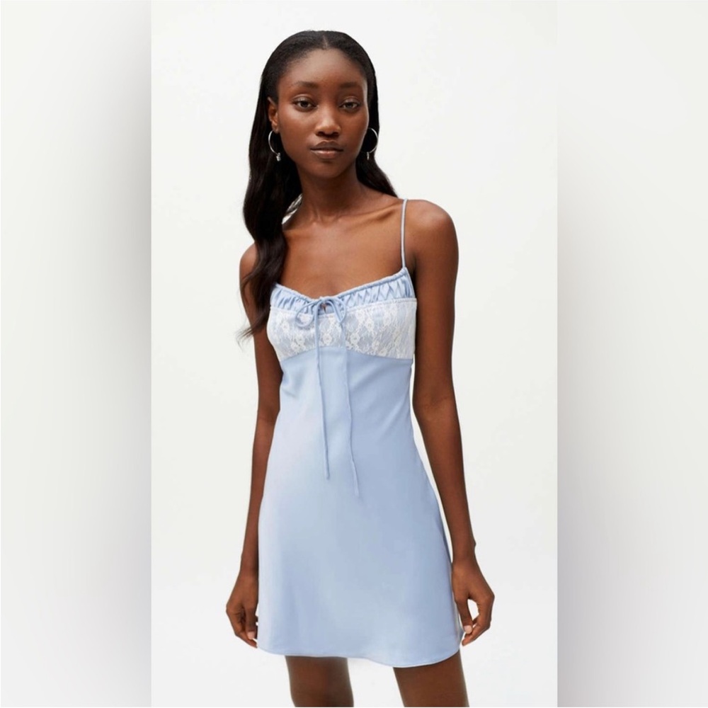 Urban Outfitters Blue Lace Mini Dress🩵